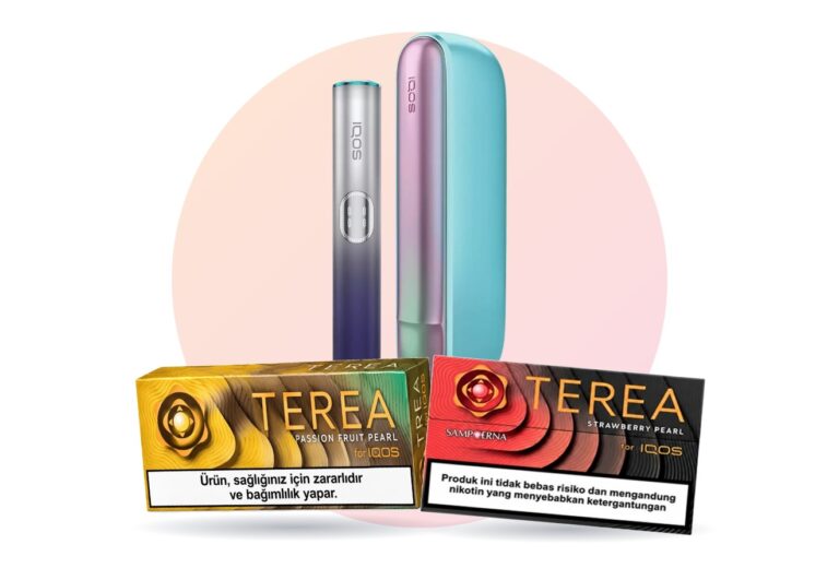 IQOS ILUMA i remix ile Endonezya TEREA Passion Fruit Pearl ve Strawberry Pearl paketleri